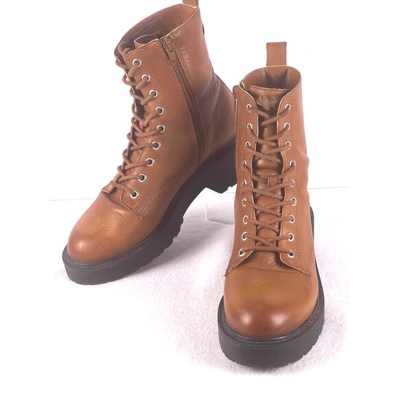 Steve Madden Shoes - Steve Madden Tornado Cognac Brazil Leather 8M Boots